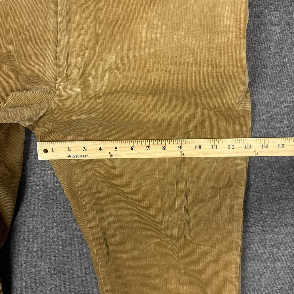 Polo Ralph Lauren Corduroy Pants Mens 38x28* Brown Stretch Vintage Preppy Office